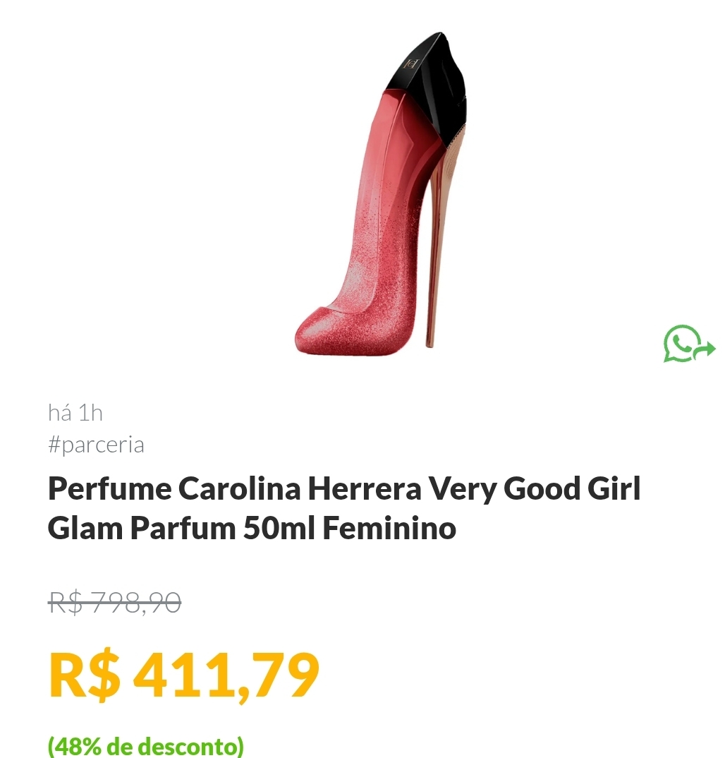 Perfume Carolina Herrera Very Good Girl Glam 50ml