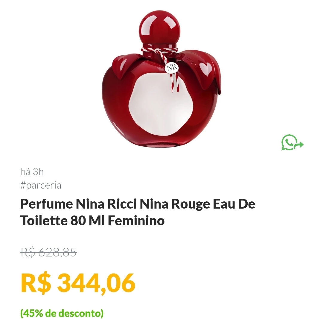 Perfume Nina Ricci Nina Rouge EDT 80ml